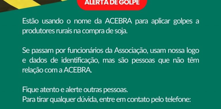 ATENÇÃO! ALERTA DE GOLPE