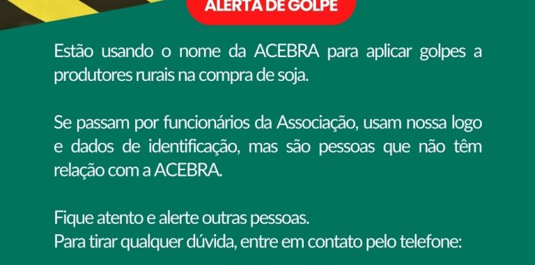 ATENÇÃO! ALERTA DE GOLPE