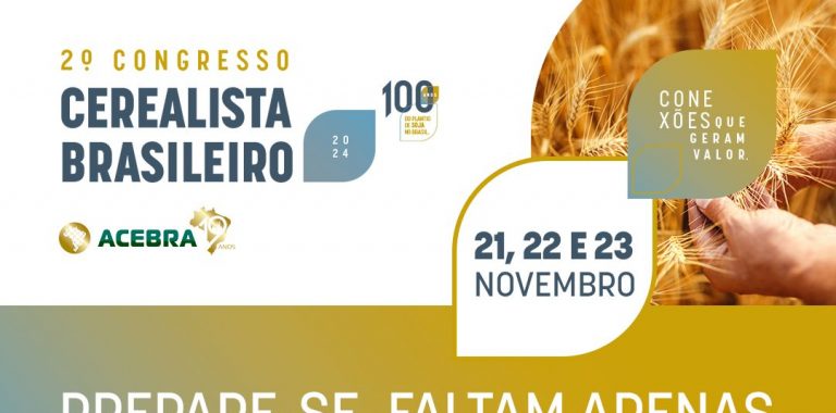 O 2º CONGRESSO CEREALISTA VEM AÍ!